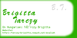 brigitta tarczy business card